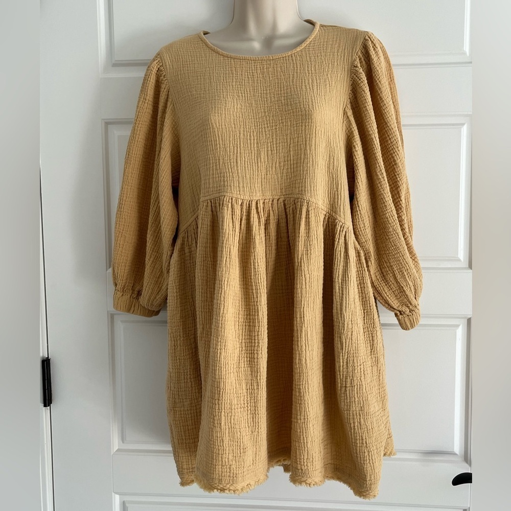 Shop Neighbor Gauze Babydoll Mini Dress
Size Medium Beachy Feminine Boho